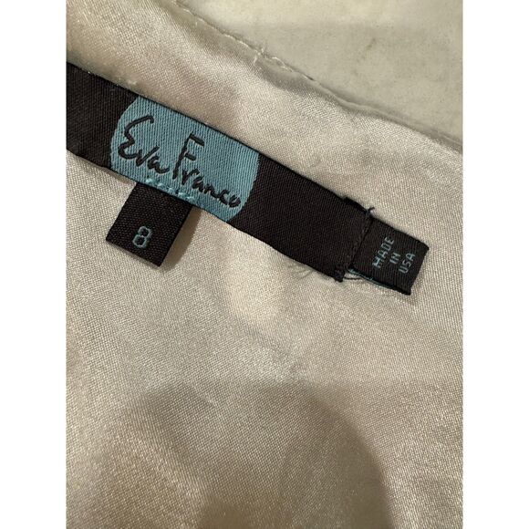 Eva Franco Anthropologie Scallop Star Dress Size 8 Fit & Flare Elegant SZ 10 - Picture 5 of 5